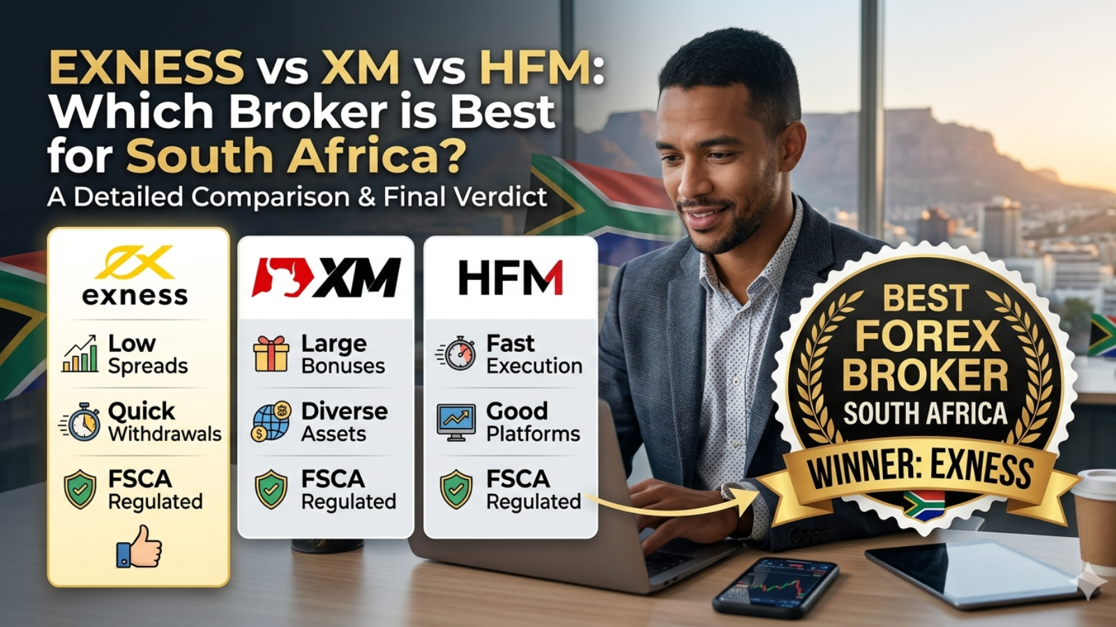 Best forex broker in South Africa comparison Exness XM HFM
